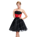 Grace Karin barato Strapless Negro rebordeado Puffy Homecoming partido vestidos de fiesta CL4097-1